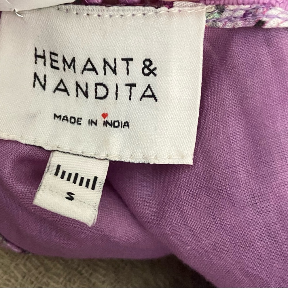 Anthropologie X Hemant and Nandita Mavi Mini Dress  Orchid Small - Picture 13 of 16
